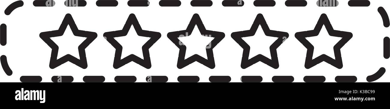 Shape Rating dotted shape rating stars bar to choose the favorite Stock Vector Image ...