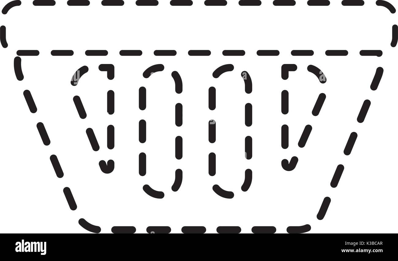 dotted shape shopping basket icon symbol to buy Stock Vector Image ...