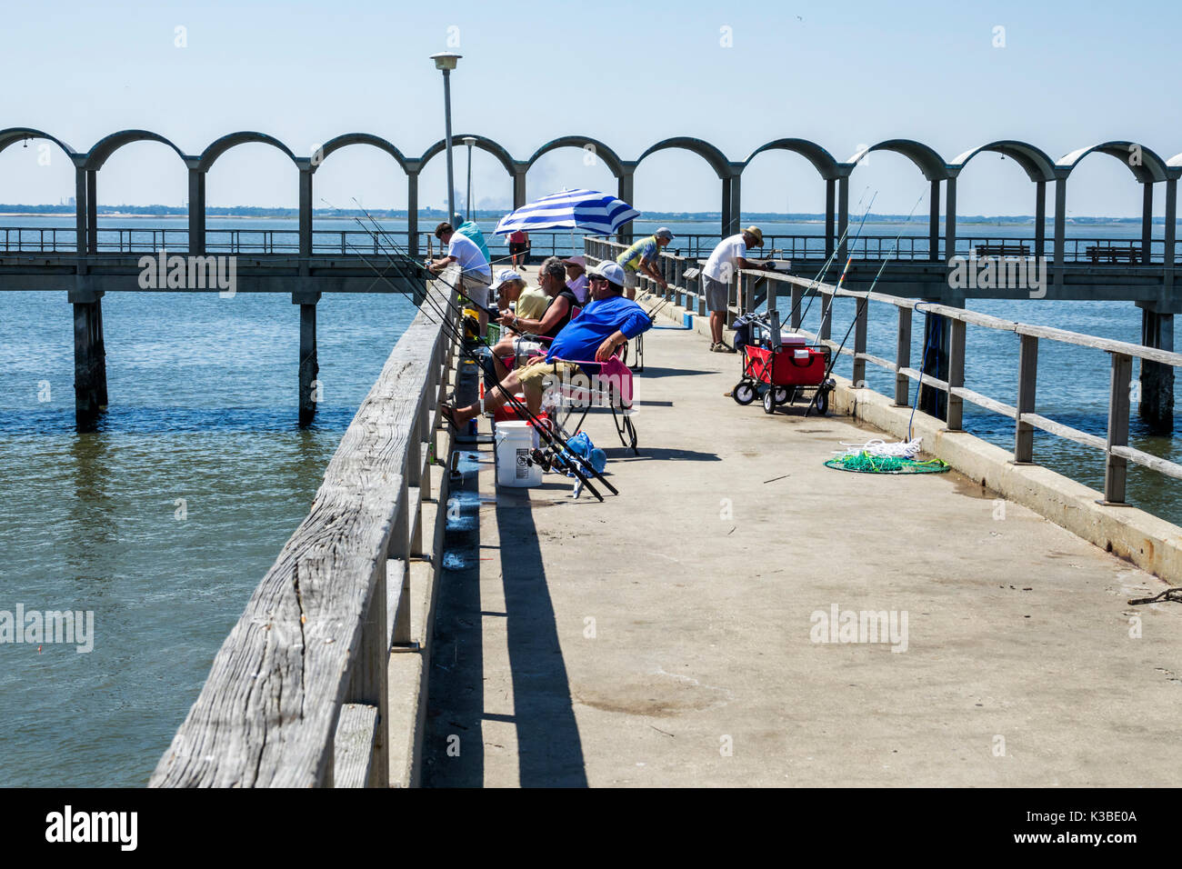 Jekyll Island, barrier island, pier, Jekyll Island Fishing