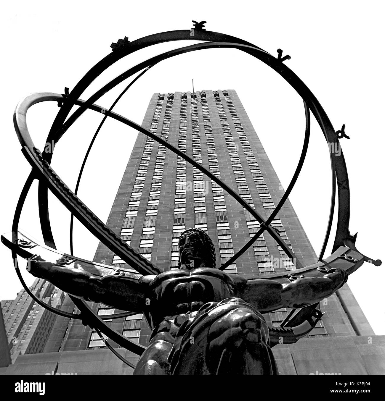 Atlas statue N.Y,USA Stock Photo