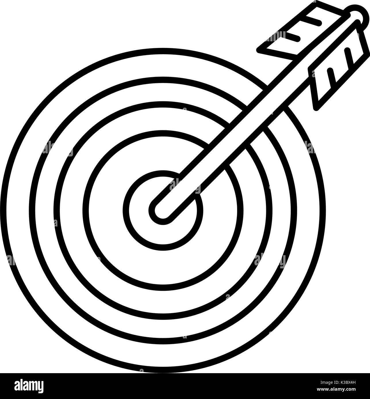 target with arrow icon vector illustration design Stock Vector Image ...
