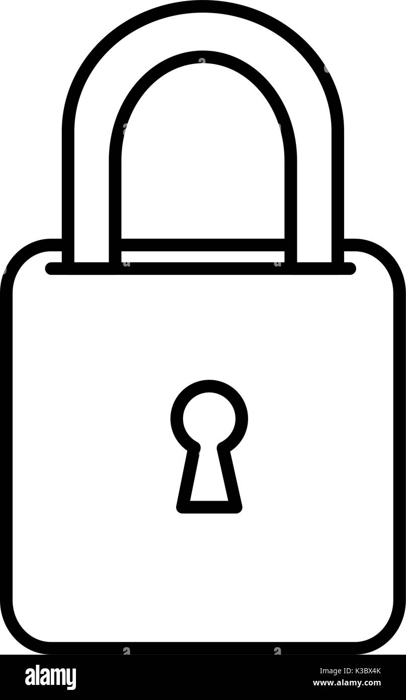 safe secure padlock icon vector illustration design Stock Vector Image ...
