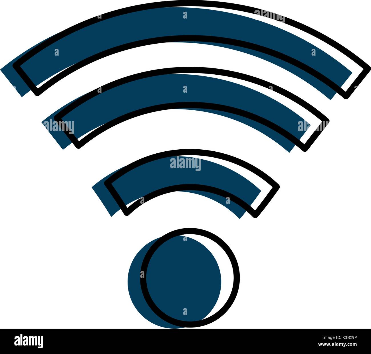 wifi signal isolated icon vector illustration design Stock Vector Image ...