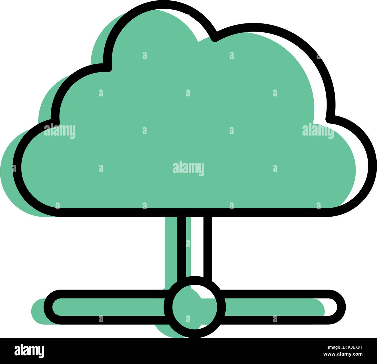 cloud computing isolated icon vector illustration design Stock Vector ...