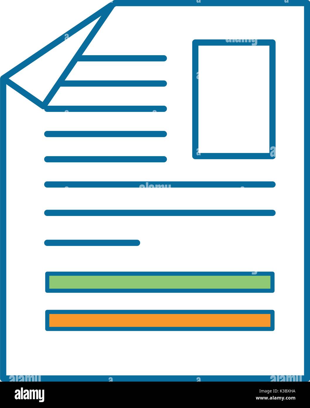 document paper isolated icon vector illustration design Stock Vector ...