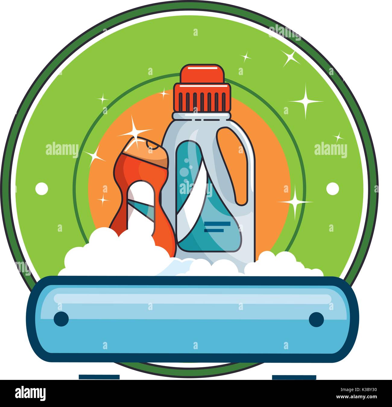 cleaner bottles laundry products emblem Stock Vector Image & Art Alamy