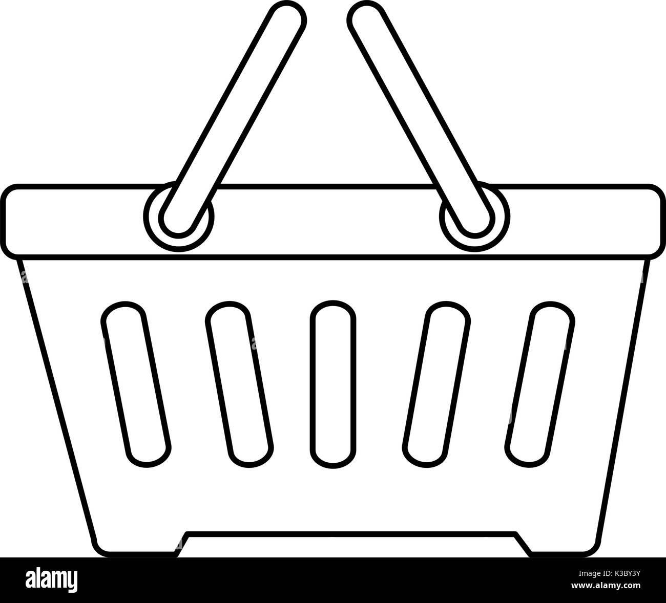 shopping basket isolated icon Stock Vector Image & Art - Alamy