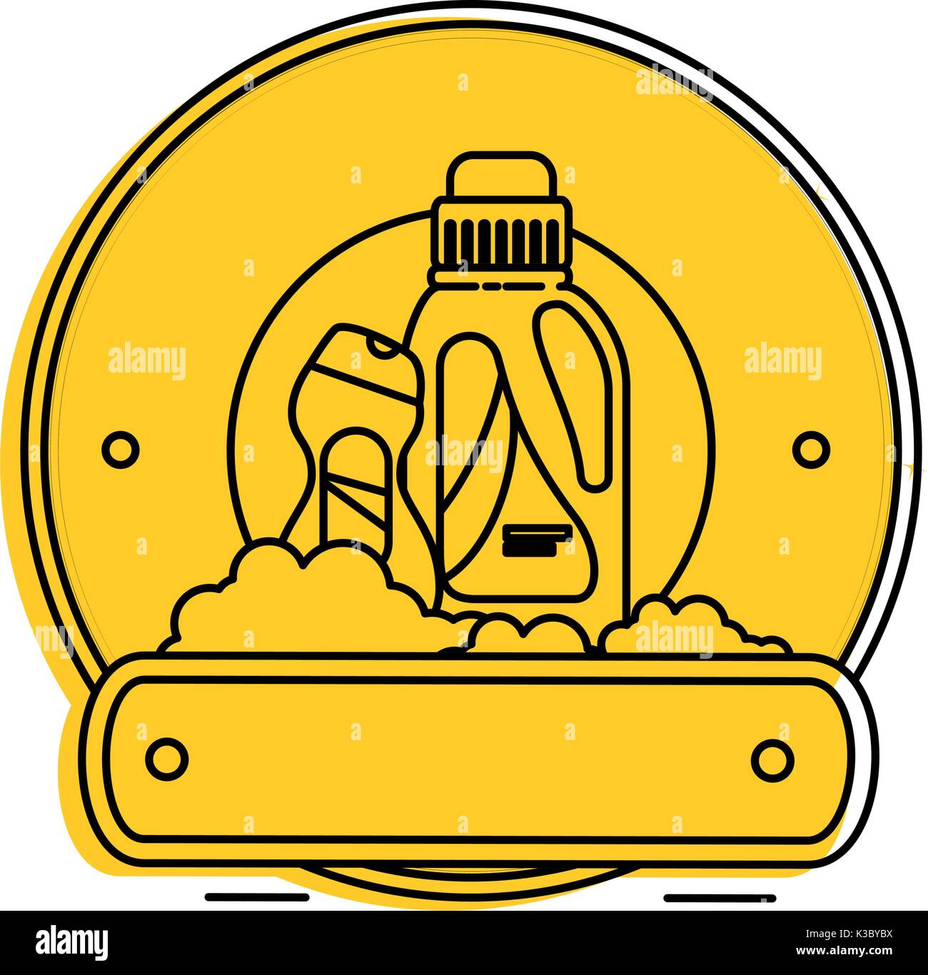cleaner bottles laundry products emblem Stock Vector Image & Art Alamy