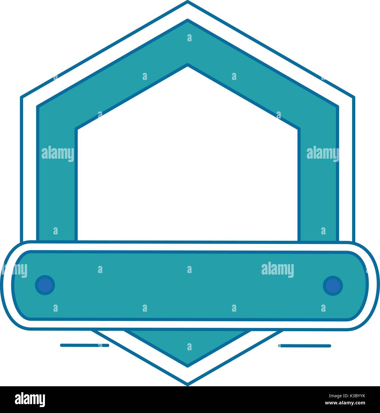 frame with ribbon icon Stock Vector Image & Art - Alamy