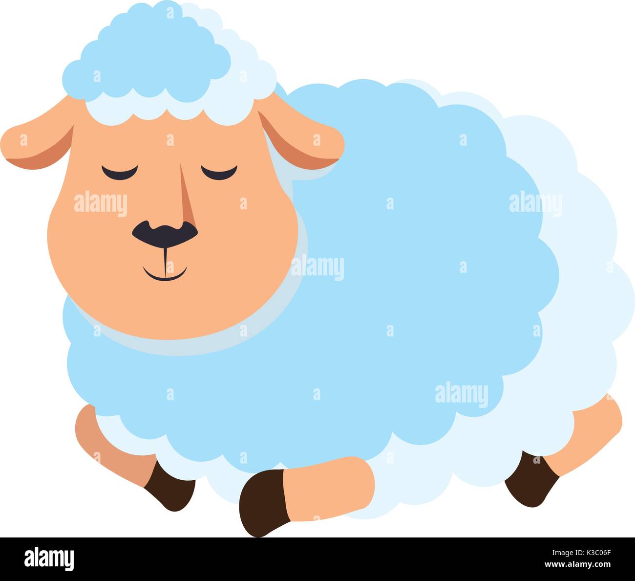 cute sheep character icon Stock Vector Image & Art - Alamy