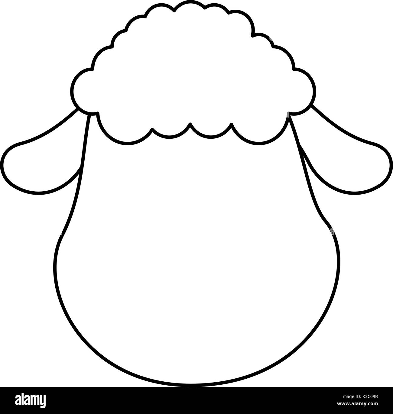 cute sheep character icon Stock Vector Image & Art - Alamy