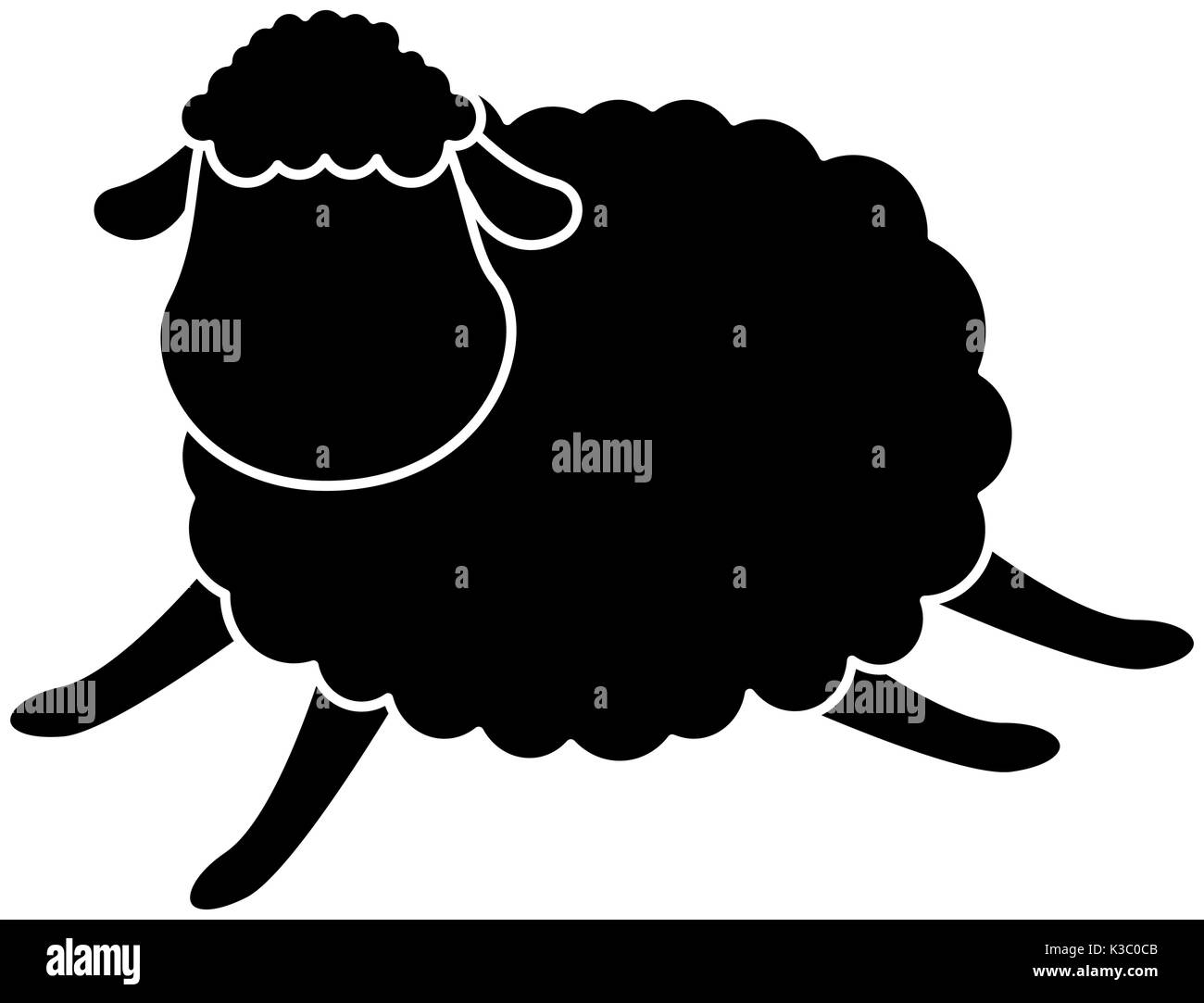 cute sheep character icon Stock Vector Image & Art - Alamy