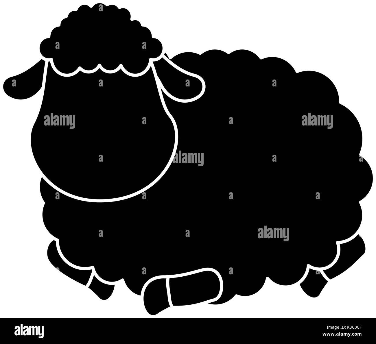 cute sheep character icon Stock Vector Image & Art - Alamy