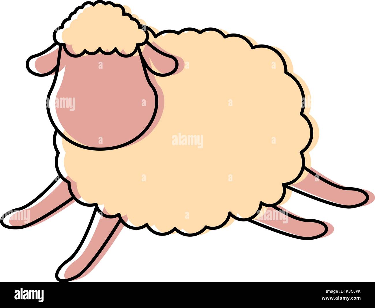 cute sheep character icon Stock Vector Image & Art - Alamy