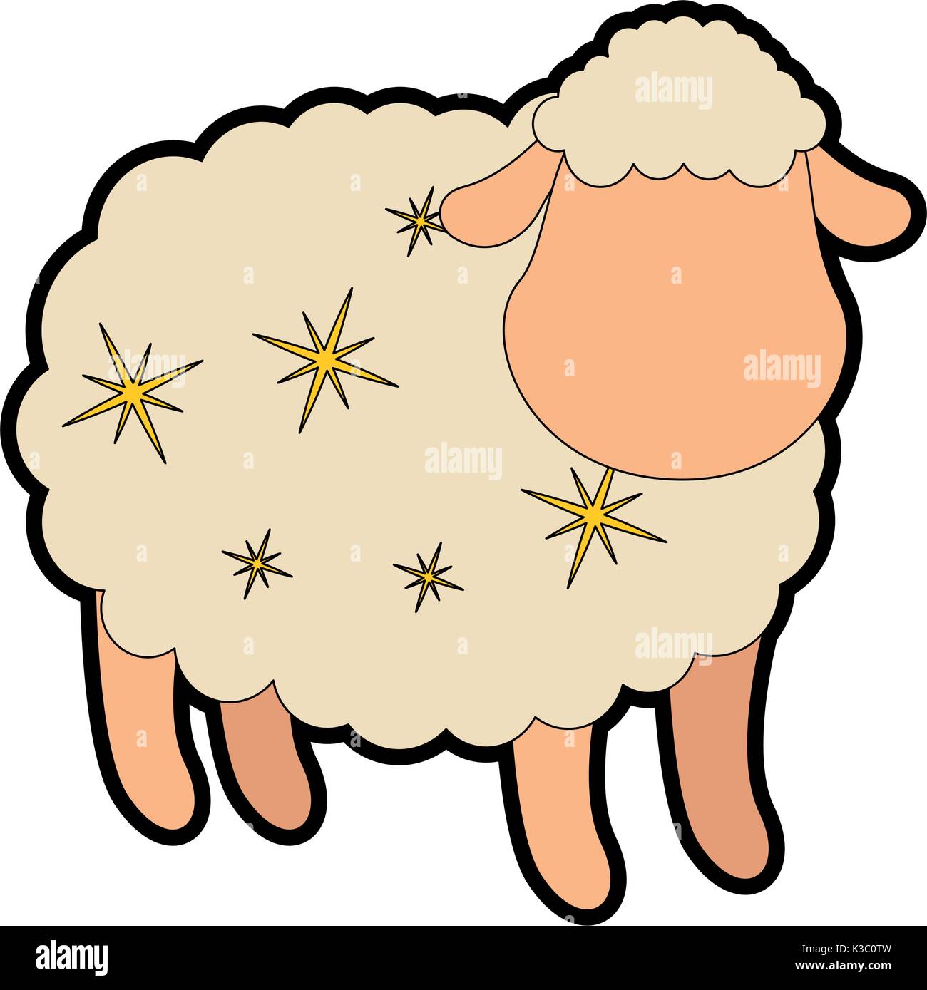 cute sheep character icon Stock Vector Image & Art - Alamy