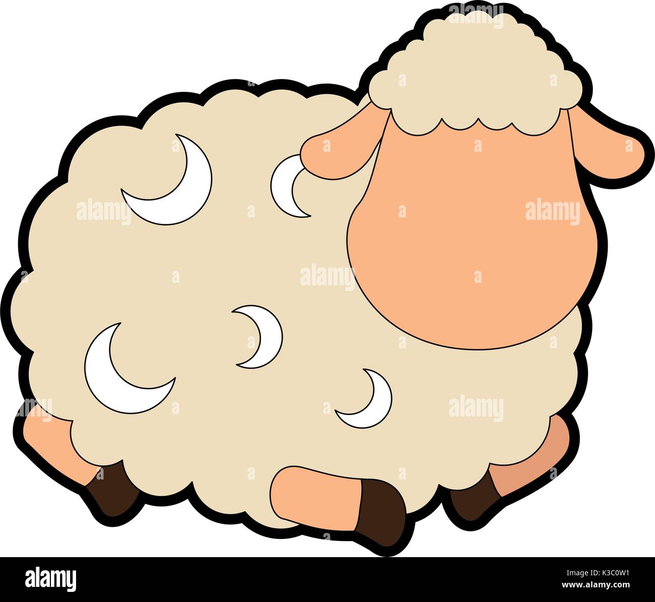 cute sheep character icon Stock Vector Image & Art - Alamy