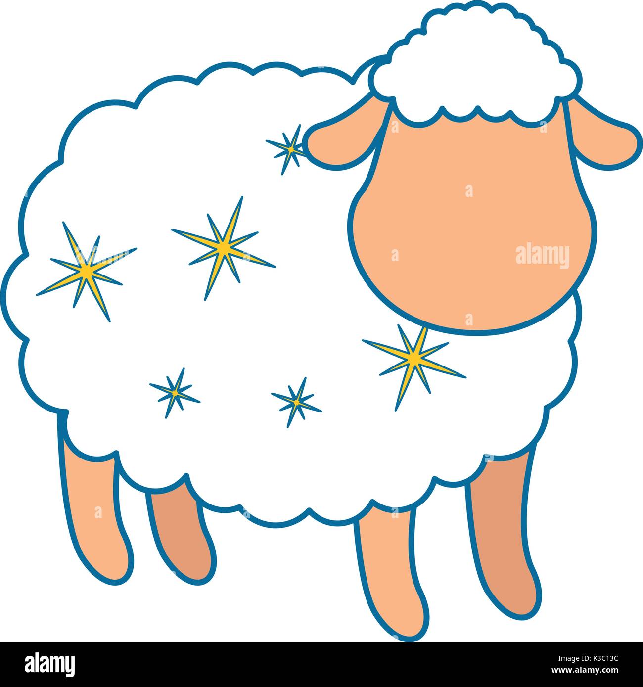 cute sheep character icon Stock Vector Image & Art - Alamy