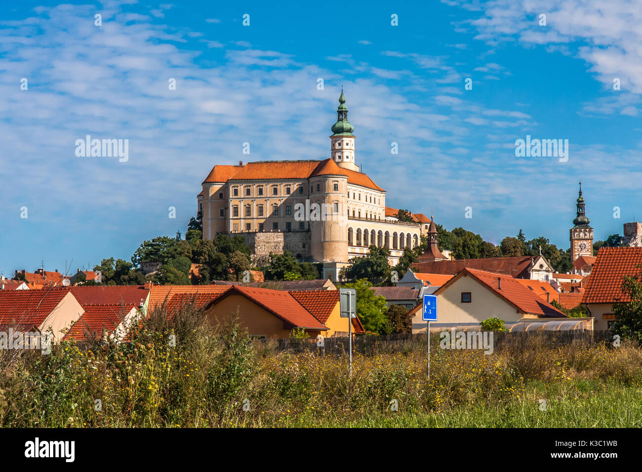 Mikulov Castle, Moravia, Czech Republic Stock Photo