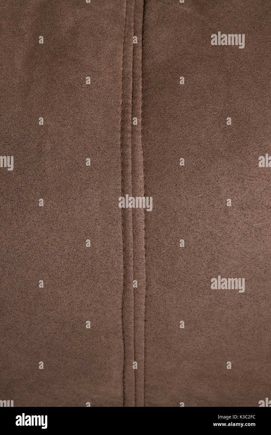 soft brown chamois texture background, textile. Stock Photo