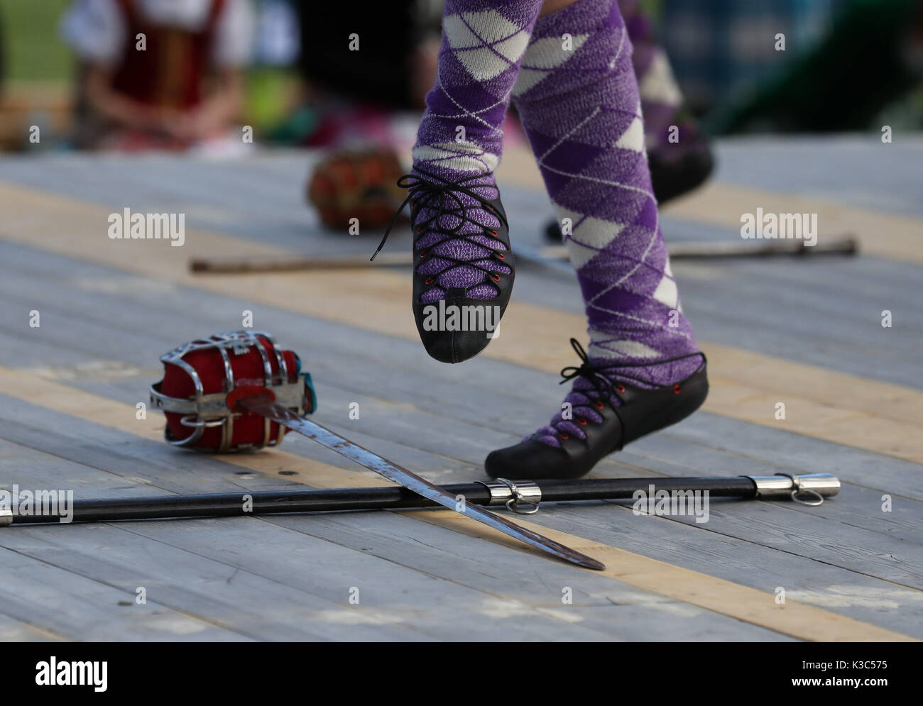 Highland dancers during the Braemar Royal Highland Gathering at the ...