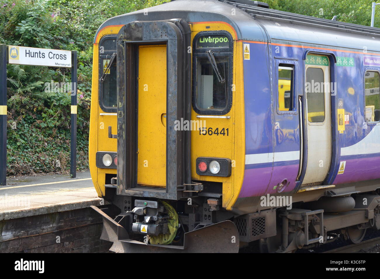 Hunts Cross Merseyrail Stock Photo Alamy