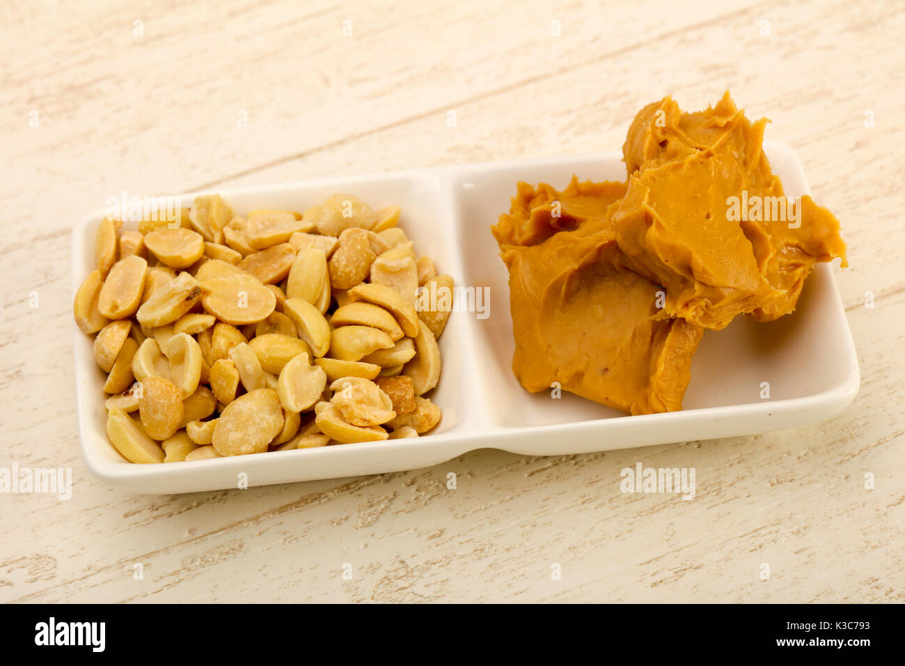 Peanut butter with nuts Stock Photo Alamy