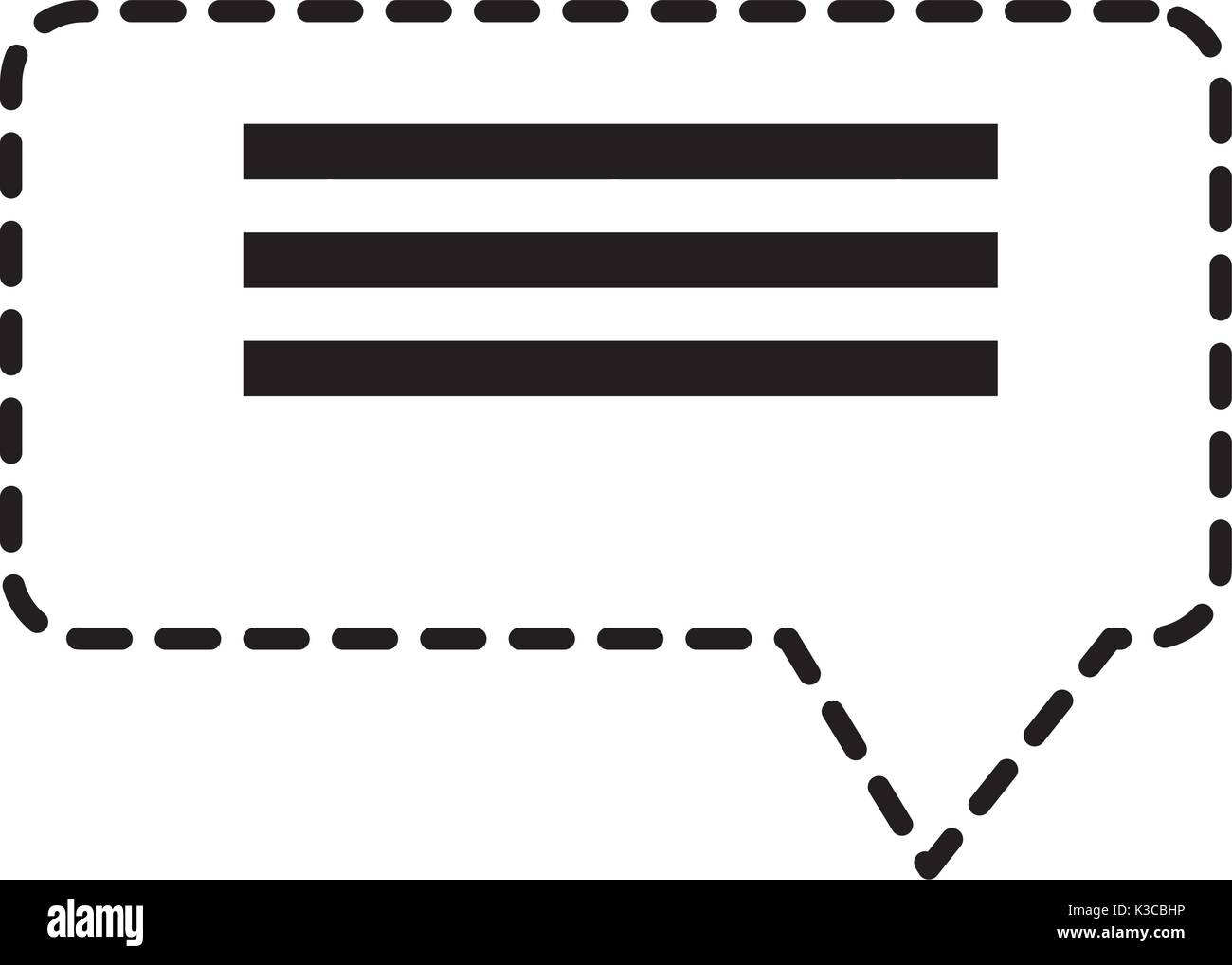 dotted shape chat bubble communication notes message Stock Vector Image ...