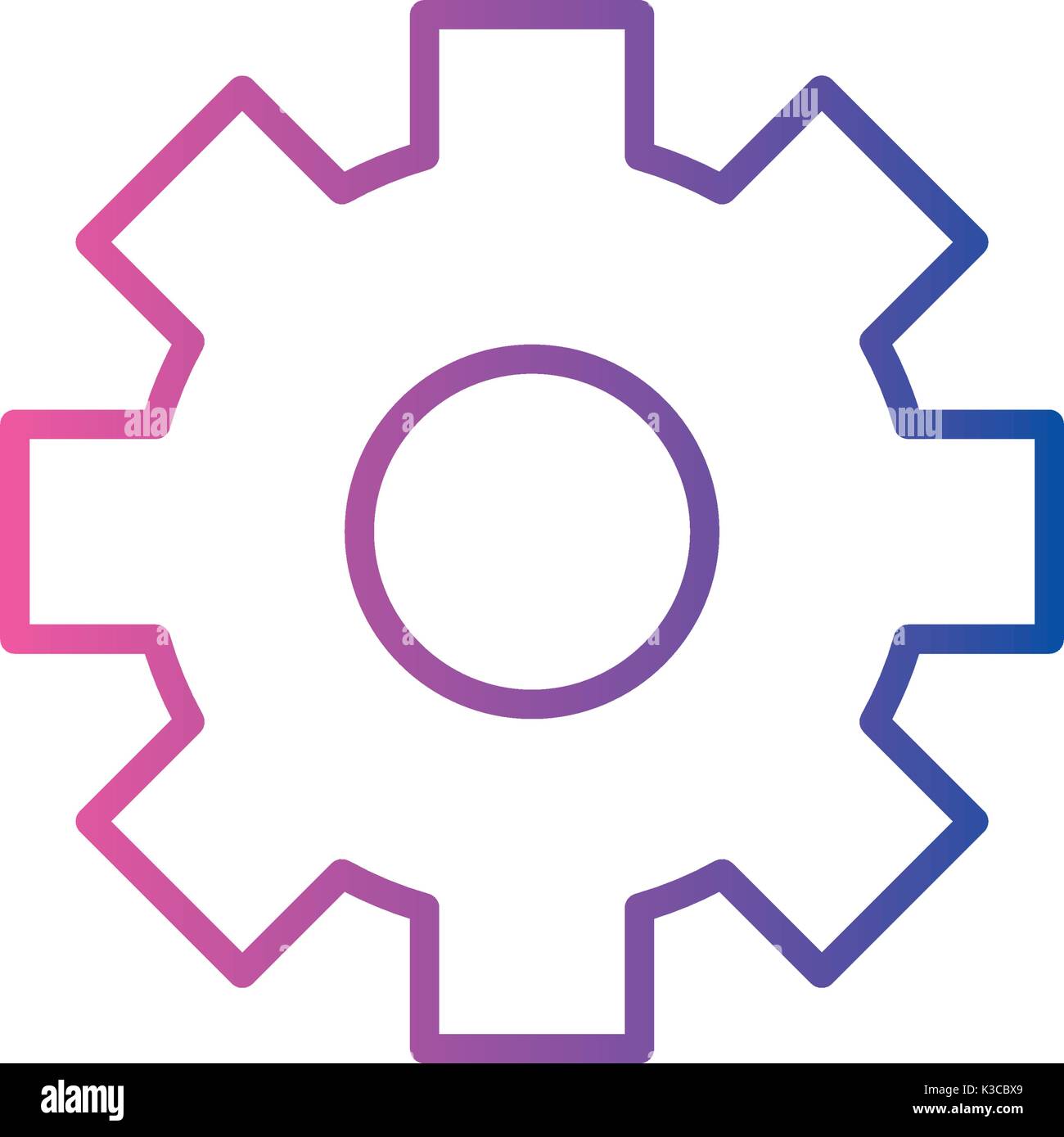 line gear engineering industry process technology Stock Vector Image