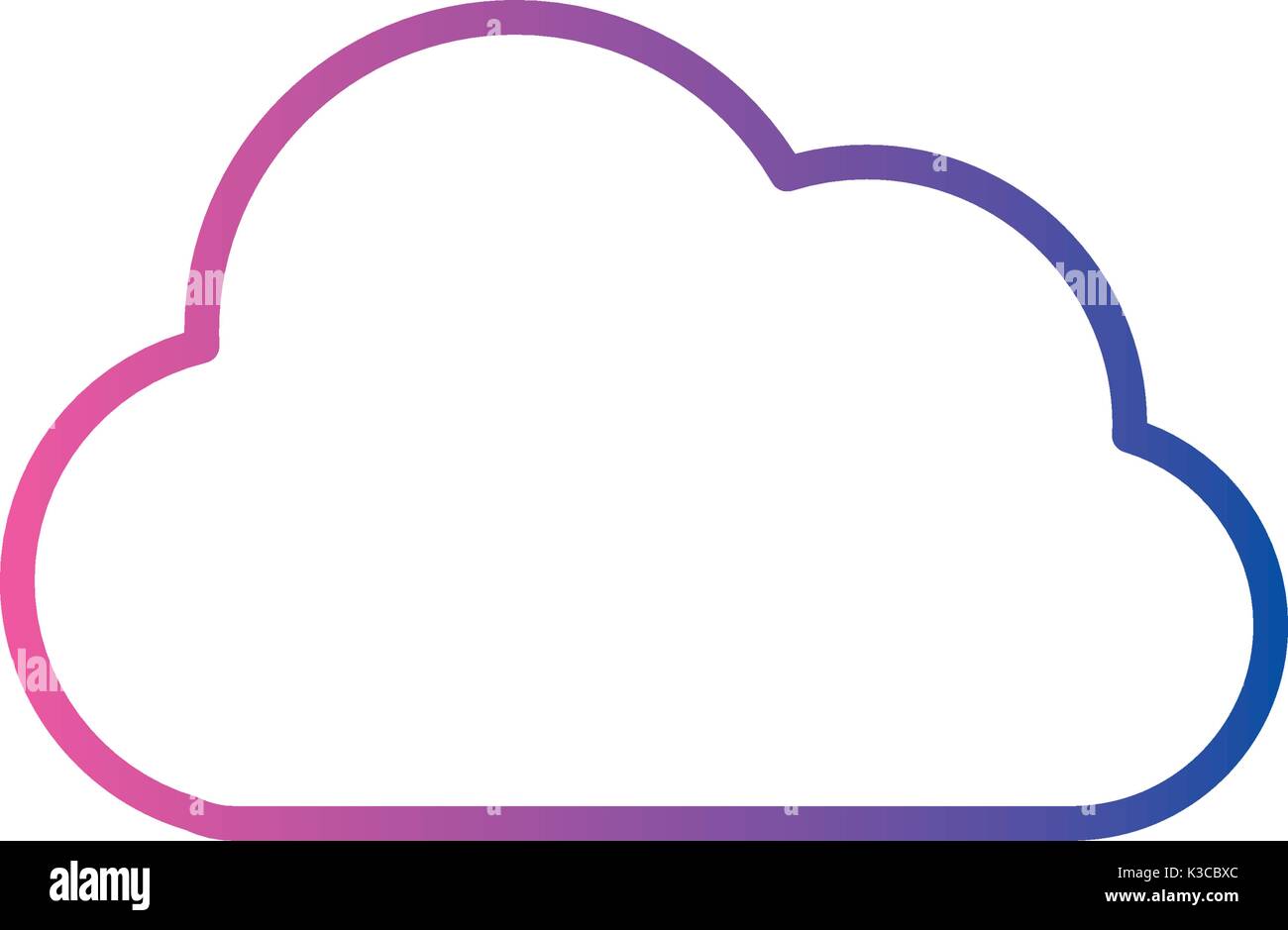 line cloud natural weather in the sky design Stock Vector Image & Art ...