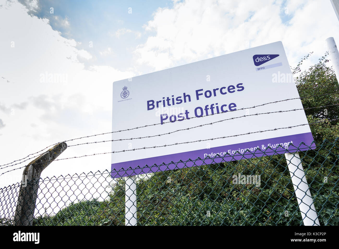 British Forces Post Office (BFPO), RAF Northolt, South Ruislip, London Borough of Hillingdon, London, UK. Stock Photo