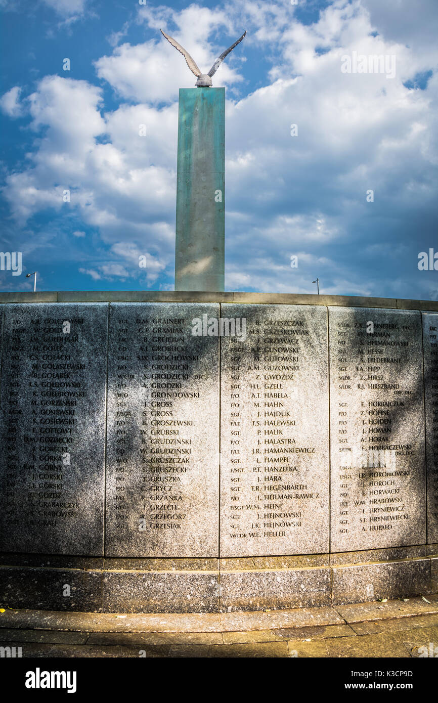 The Polish War Memorial, Northolt, Western Ave, Ruislip HA4, UK Stock Photo