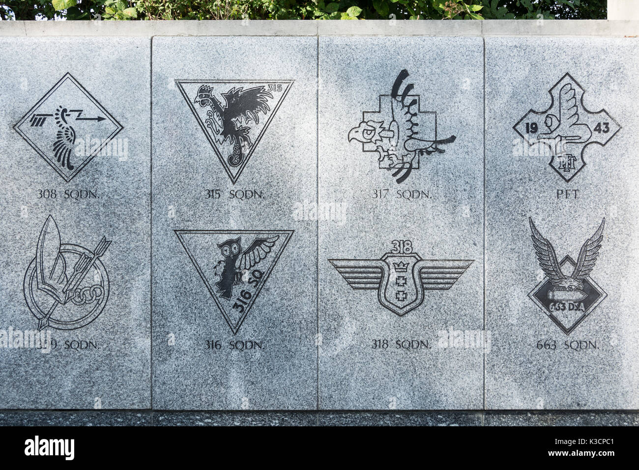 The Polish War Memorial, Northolt, Western Ave, Ruislip HA4, UK Stock Photo