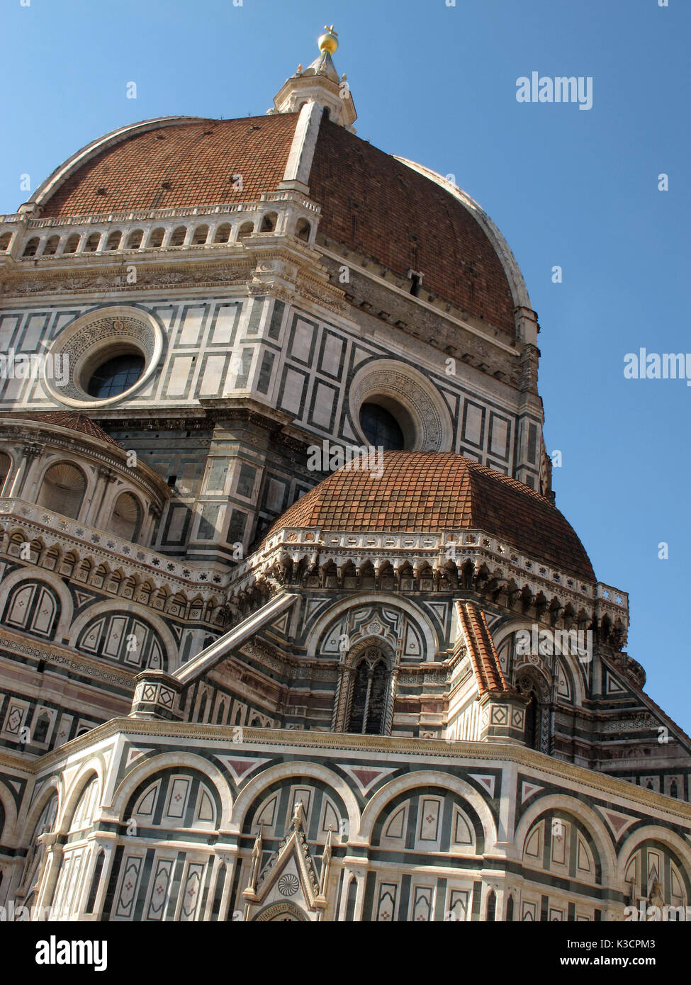 The roof of the Dome of Cathedral Santa Maria del Fiore in Florence ...