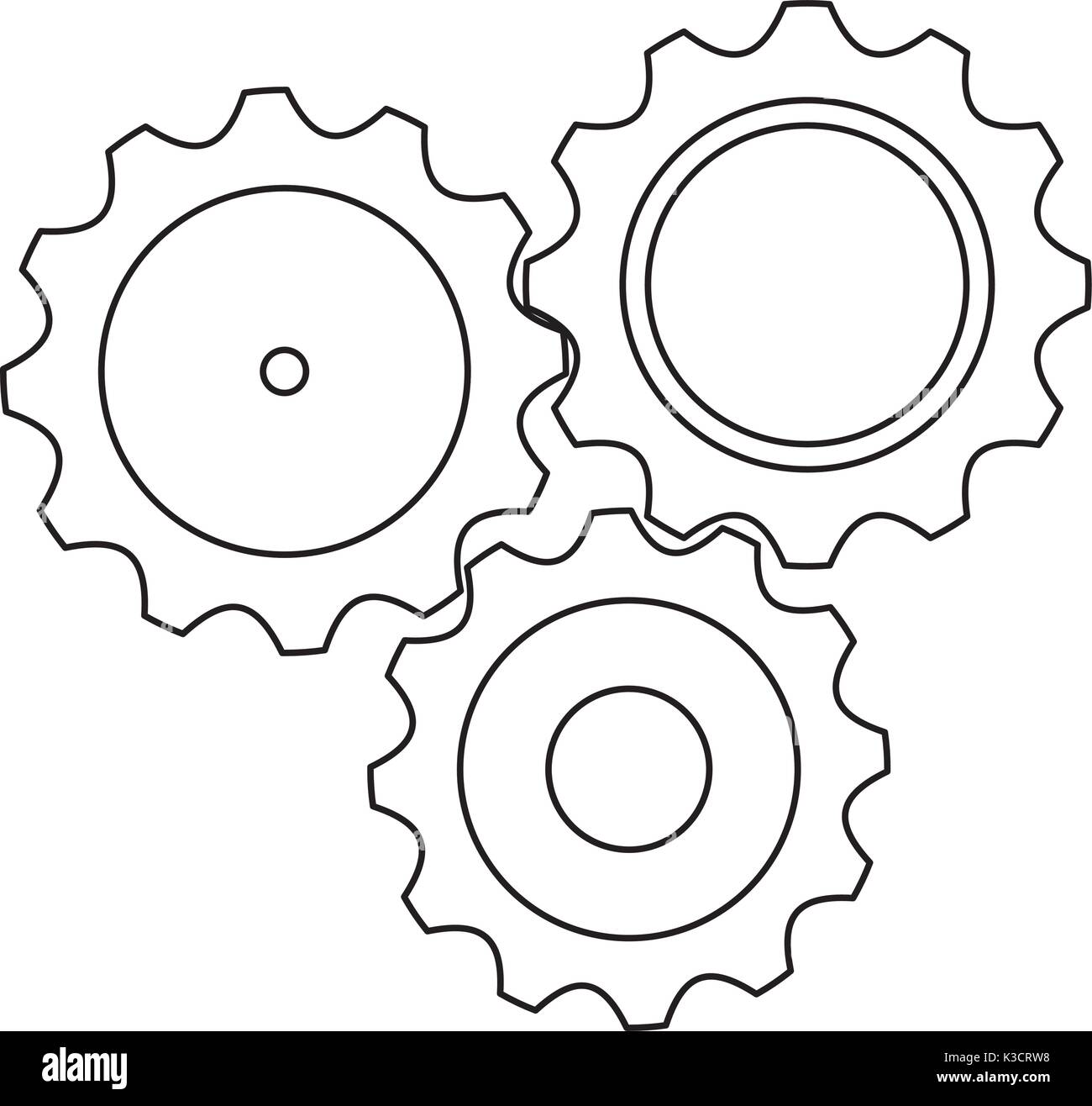 gear wheels icon Stock Vector Image & Art - Alamy