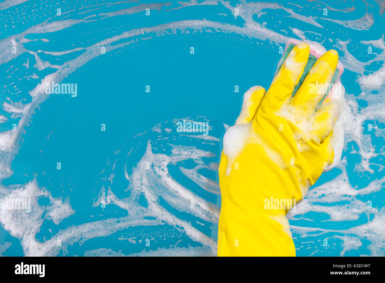 Cleaning concept, hand with a rag cleans the surface Stock Photo - Alamy