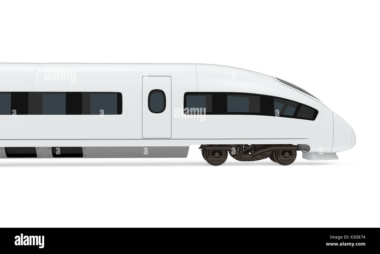 Intercity Train Isolated Stock Photo