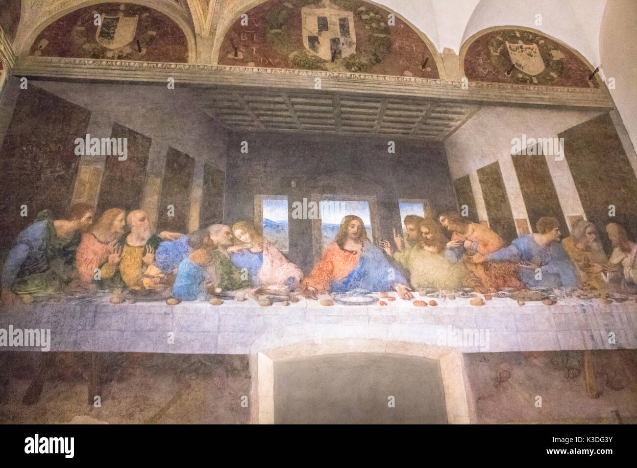 Last Supper Leonardo Stock Photo