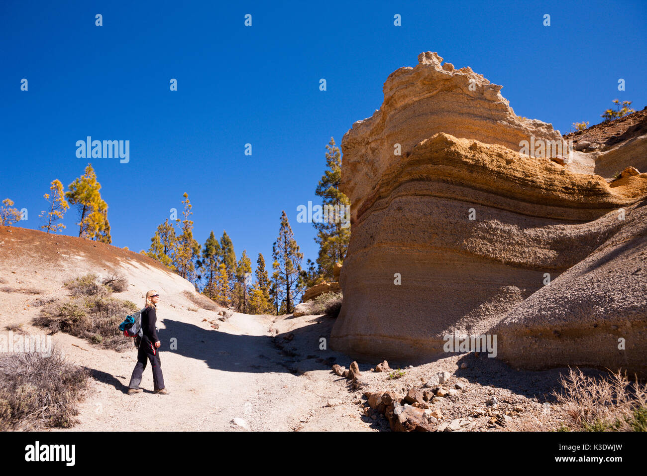 Pumice formation at Vilaflor, Tenerife, the Canaries, Spain, Stock Photo