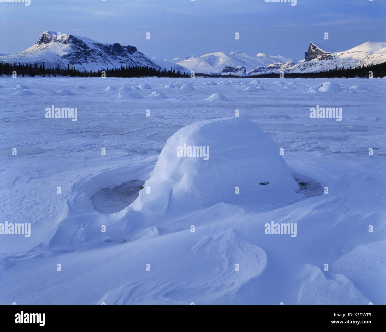 Sweden, Lapland, Sarek national park, winter, Stock Photo