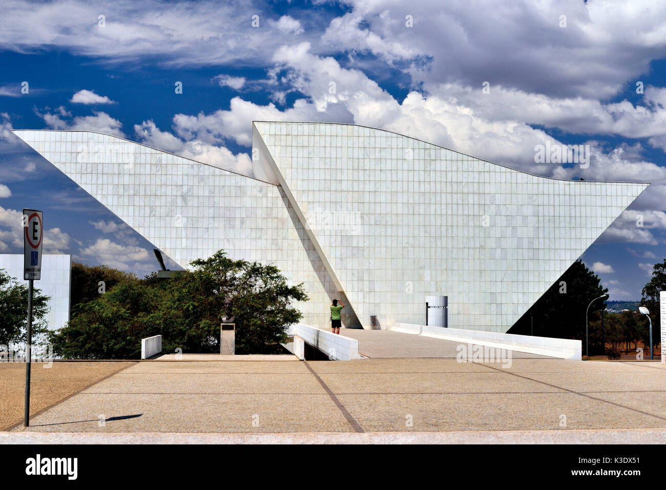 Brazil, Brazil, national pantheon of the freedom Tancredo Neves von Oscar Niemeyer, Stock Photo
