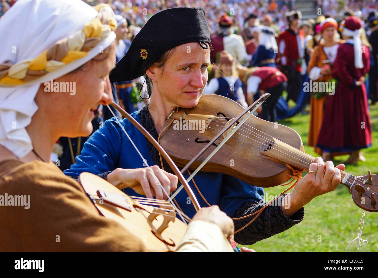Medieval games during the Landshuter Hochzeit (festival) in Landshut, Lower Bavaria, Bavaria, Germany, Stock Photo