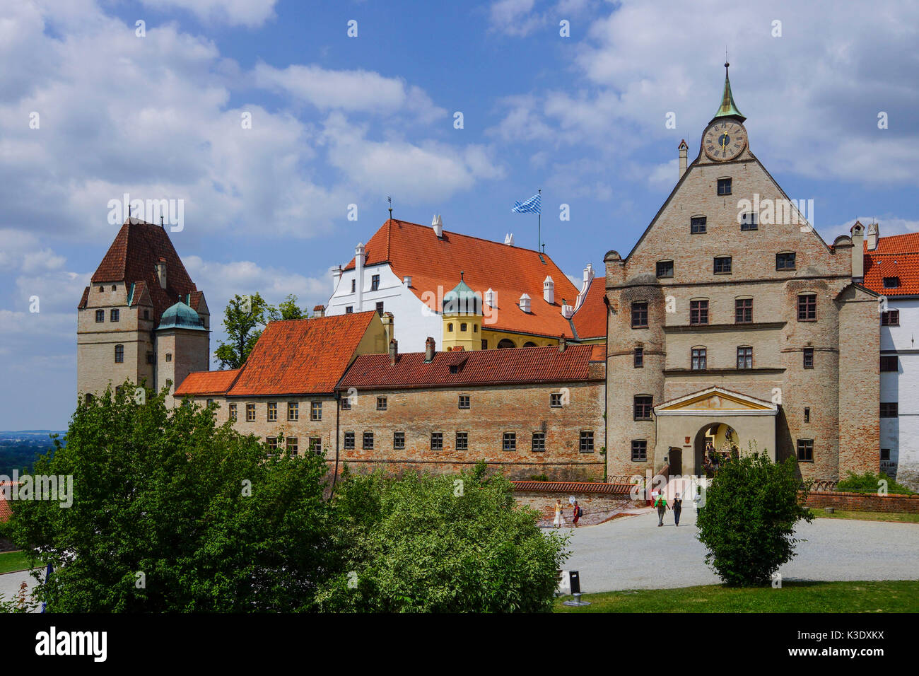 Castle Trausnitz, Landshut, Lower Bavaria, Bavaria, Germany, Stock Photo