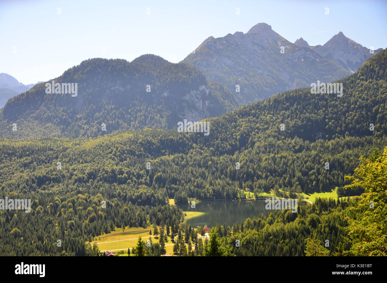 Deutschland, Bayern, Isartal, Kranzberg, Wandergebiet, Bergwald, Stock Photo
