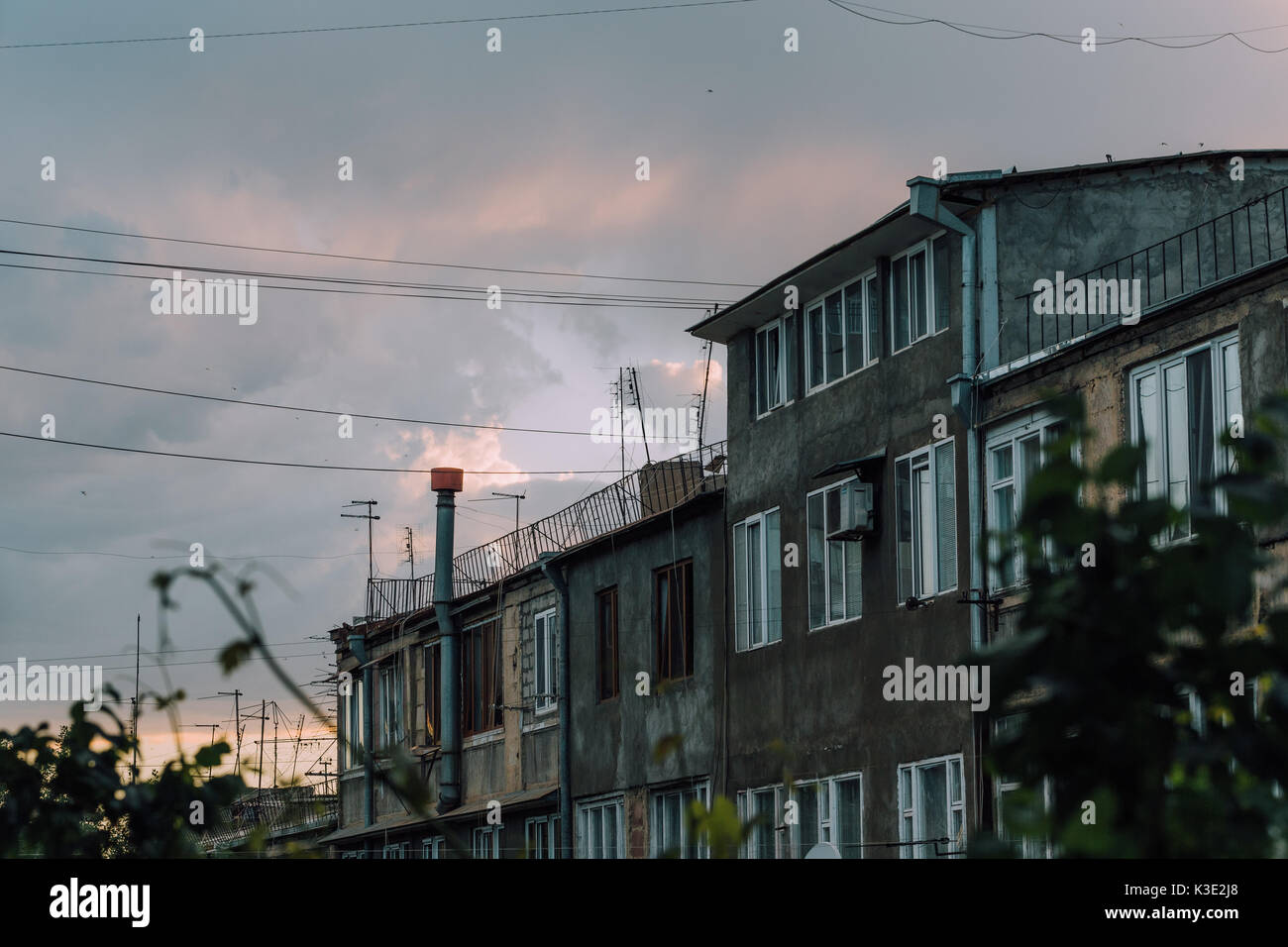 Old residential houses Yerevan, Armenia Stock Photo - Alamy