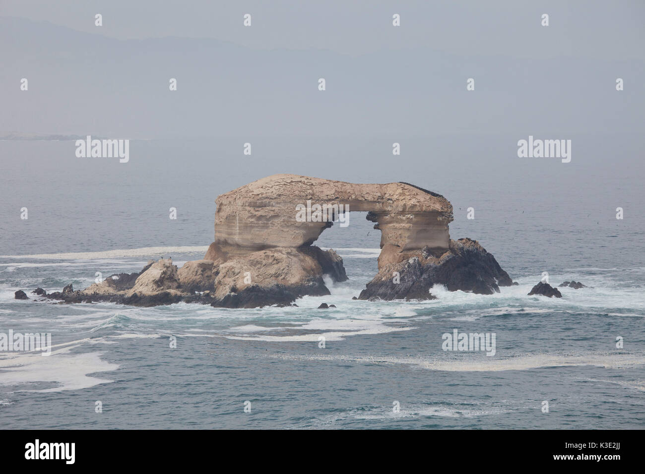 Chile, Antofagasta, La Portada, sea, rock formation, Stock Photo