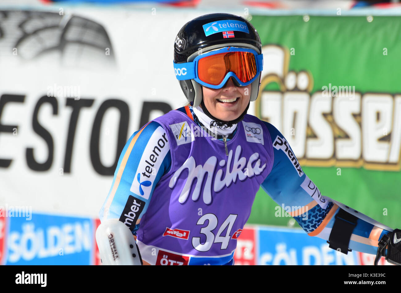 Skiing, ski race, ski world cup, ski racer, Nina Loeseth, NOR, Stock Photo