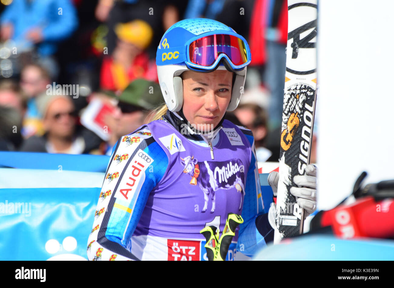 Skiing, ski race, ski world cup, ski racer, Frida Hansdotter, SWE, Stock Photo
