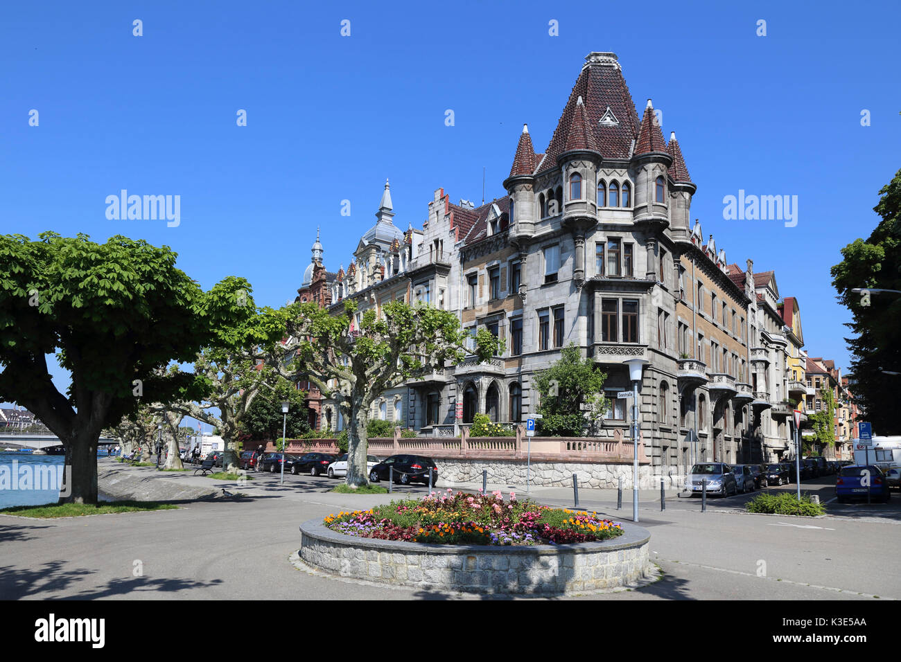Germany, Baden-Wurttemberg, Constance, Lake of Constance, Seestrasse Stock Photo