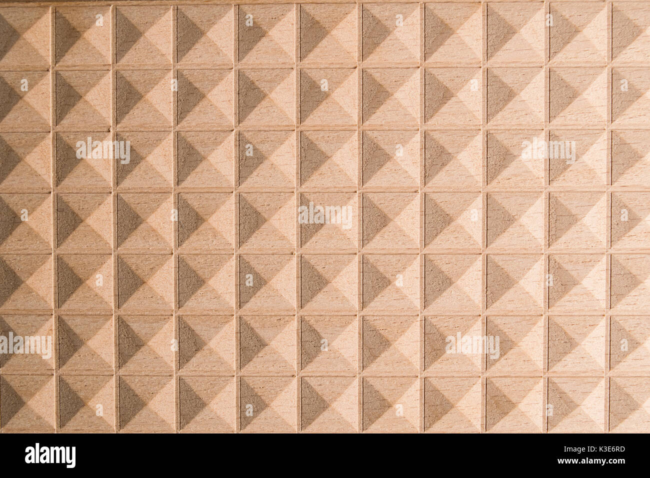 Abstract mosaic pattern for wood blocks in triangle and pyramid shapes ...