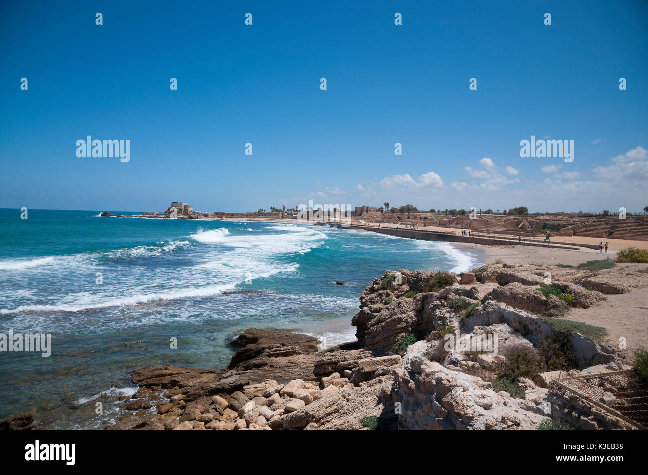 Caesarea ancient city, Israel Stock Photo - Alamy